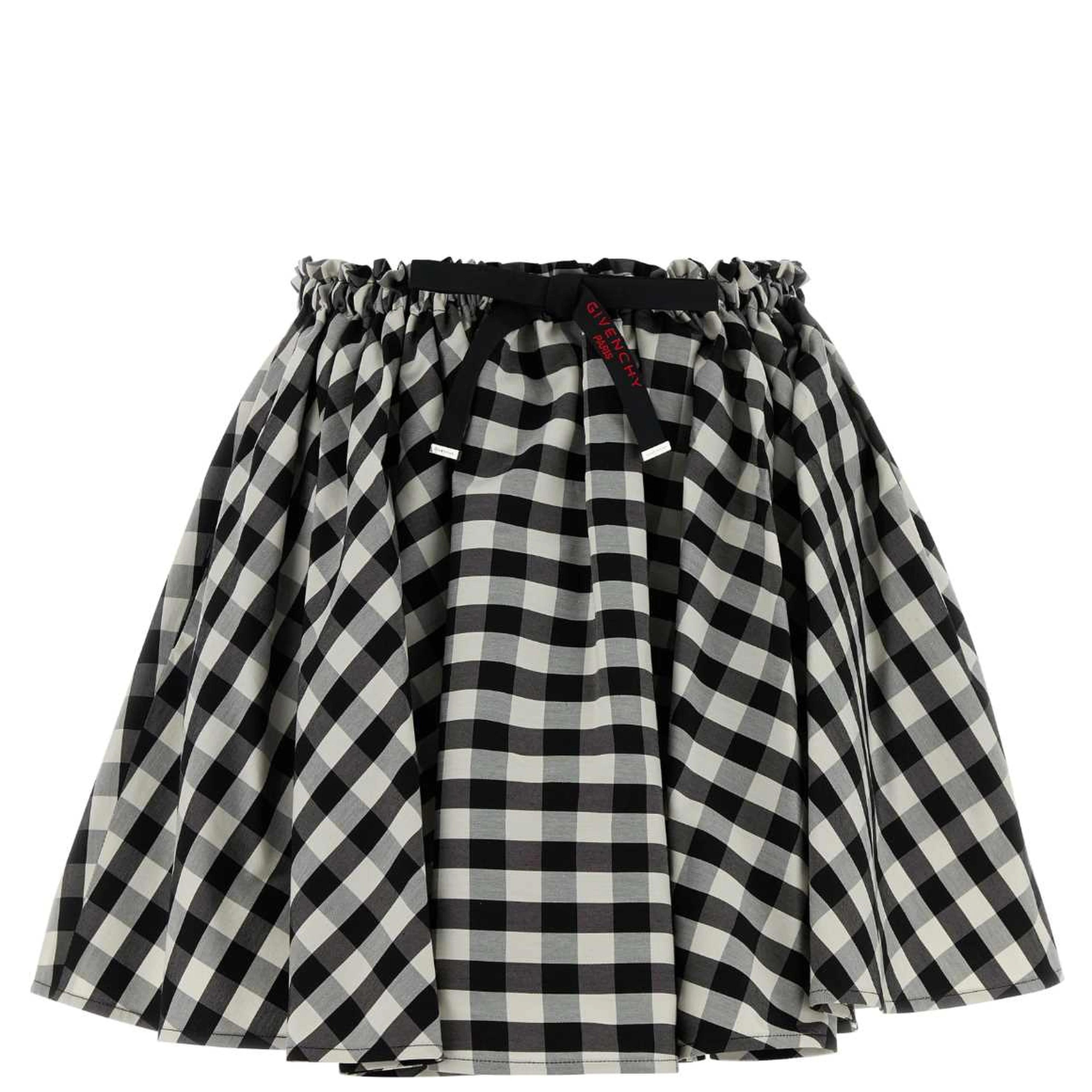 RUSHED MINI SKIRT