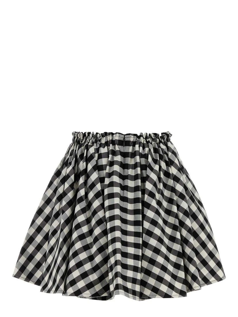 RUSHED MINI SKIRT