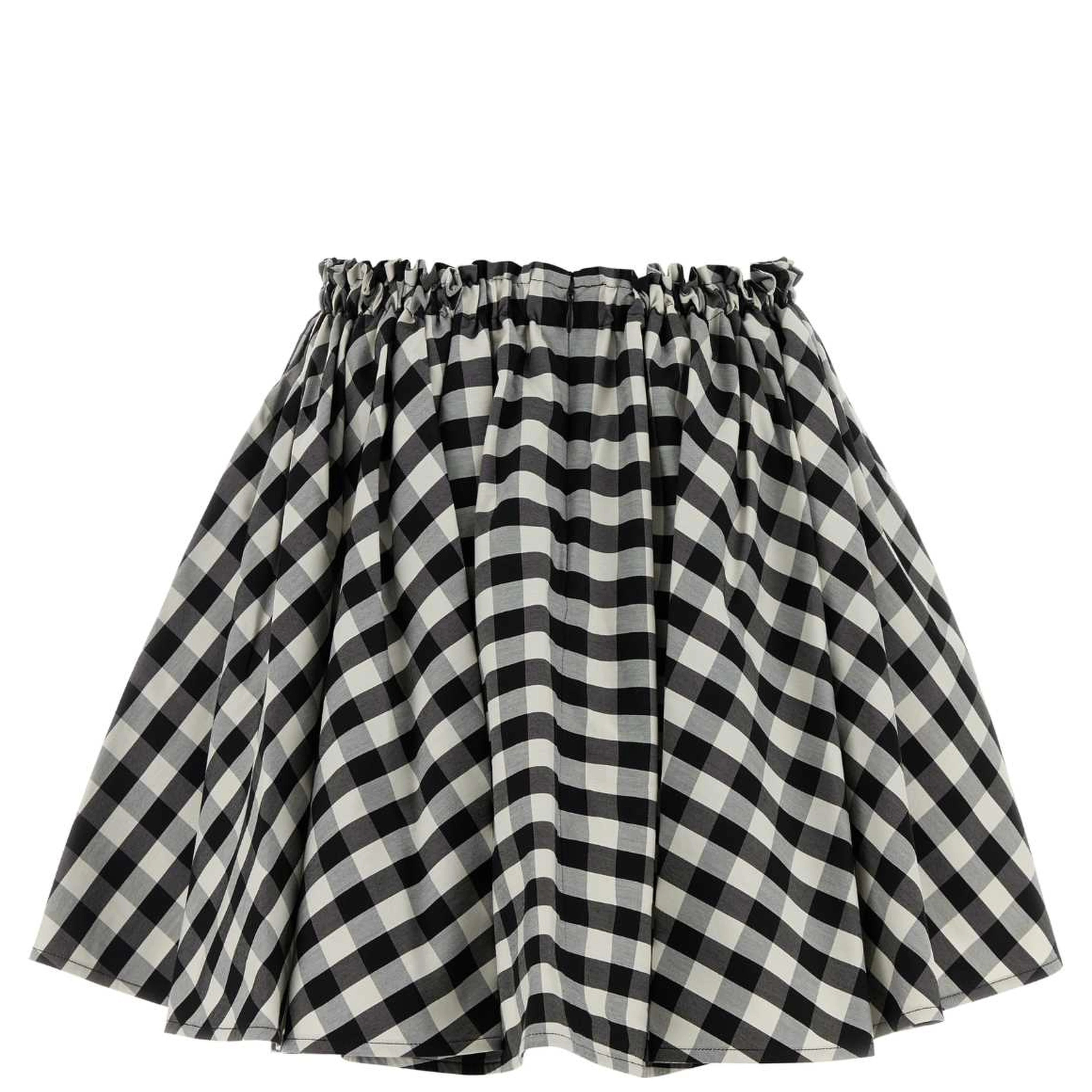 RUSHED MINI SKIRT