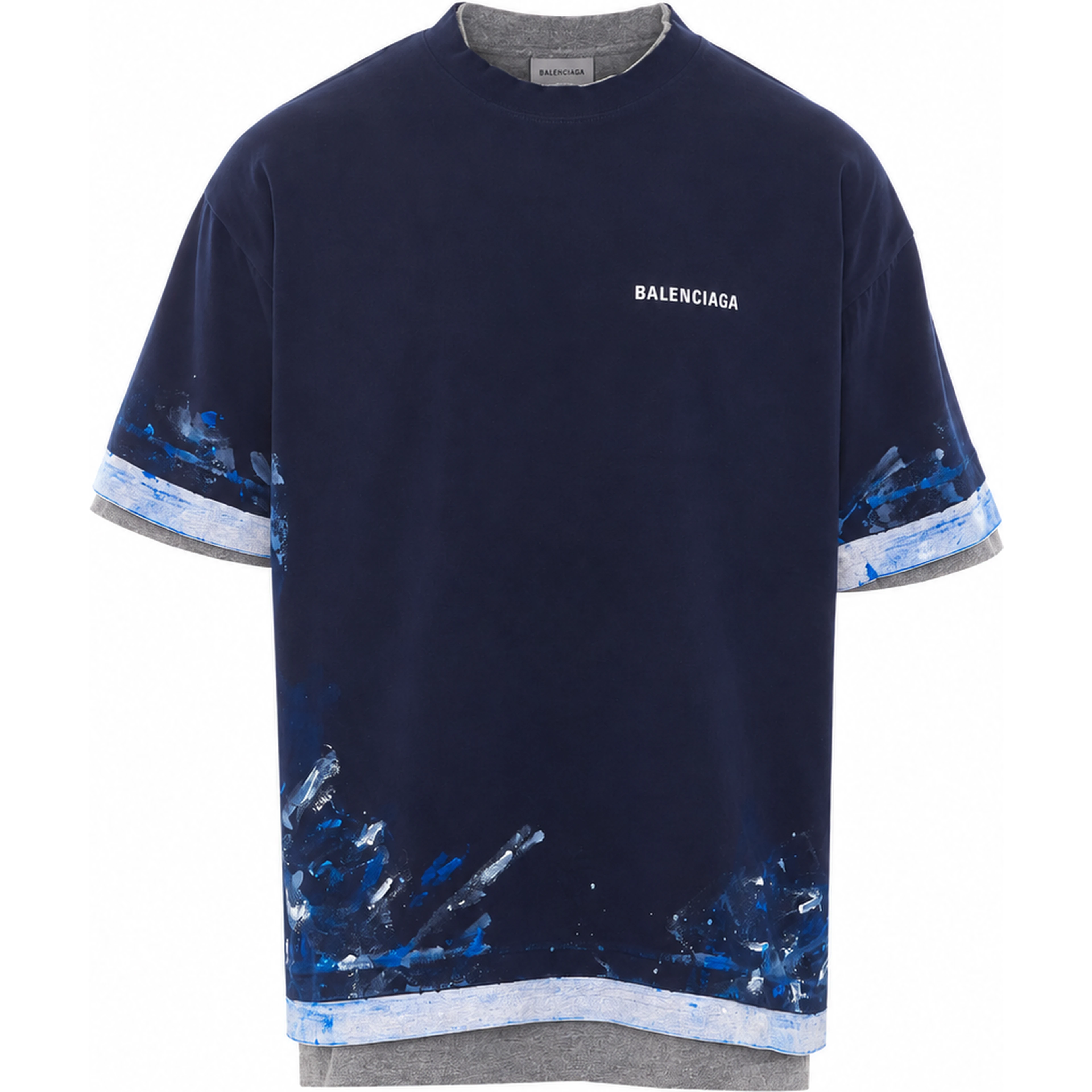 Balenciaga T-shirts and Polos Blue