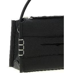 Black Calfskin Shoulder Bag