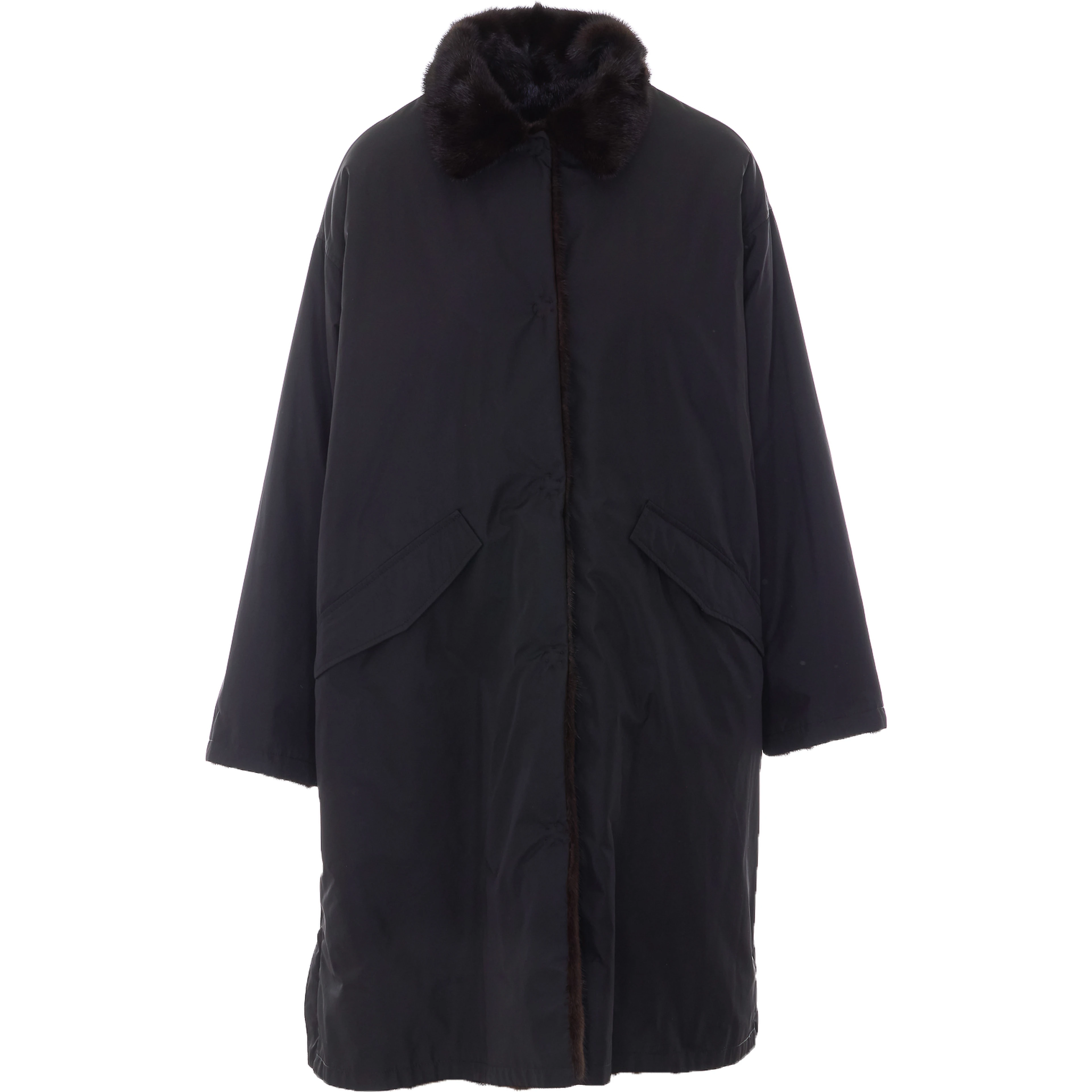 Yves Salomon Coats Black
