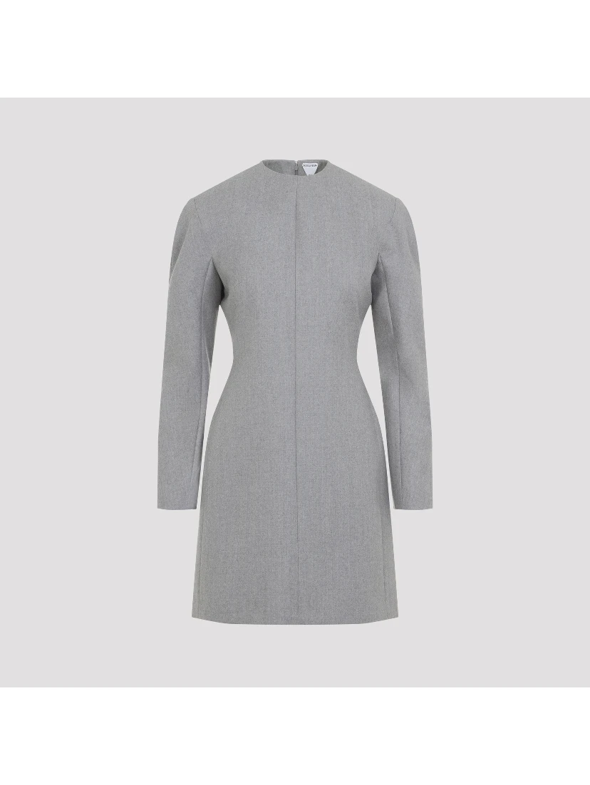 COMPACT WOOL MINI DRESS