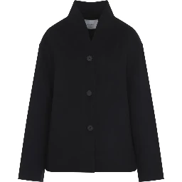 RHINE STAND COLLAT DOUBLE FACED JACKET