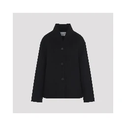 RHINE STAND COLLAT DOUBLE FACED JACKET