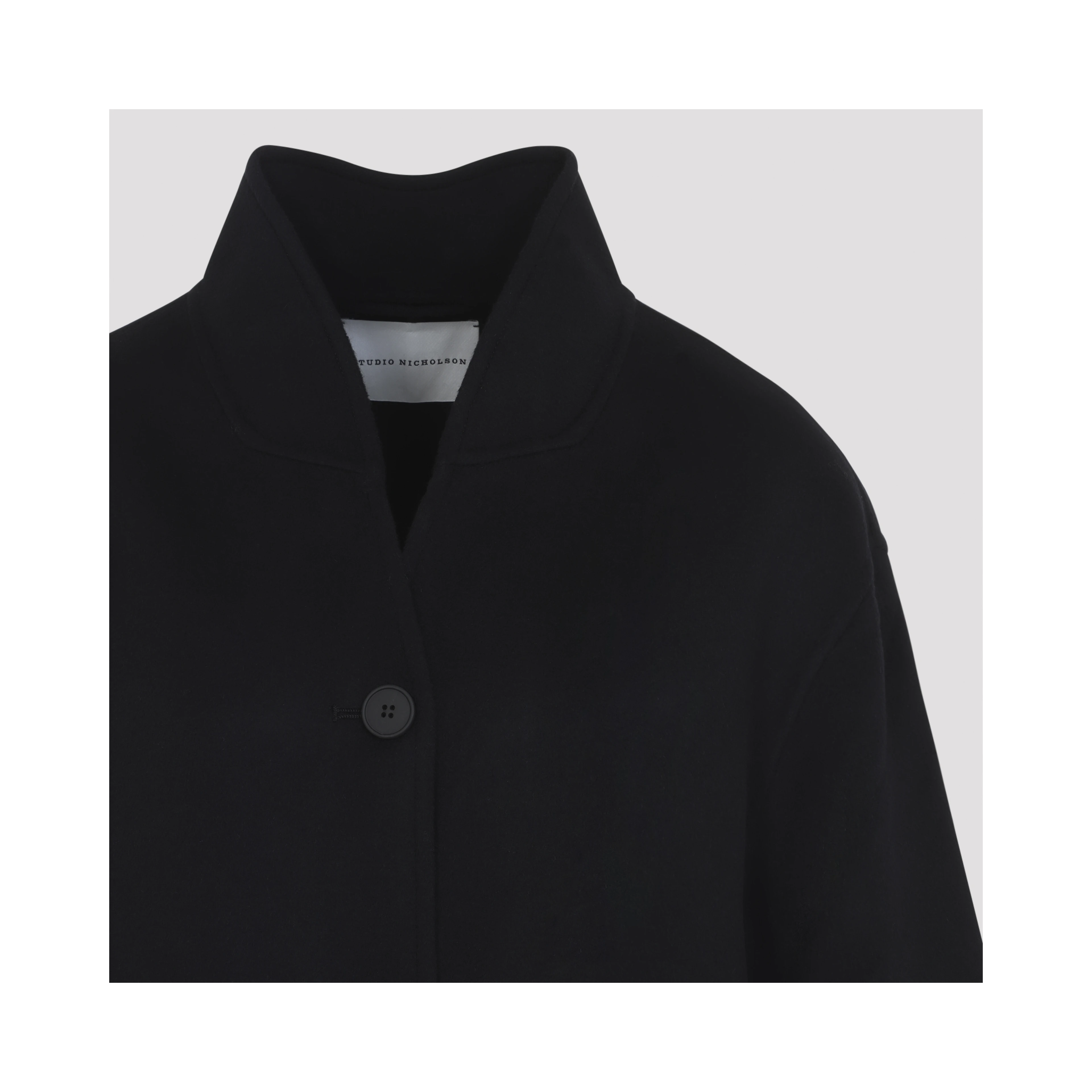 RHINE STAND COLLAT DOUBLE FACED JACKET