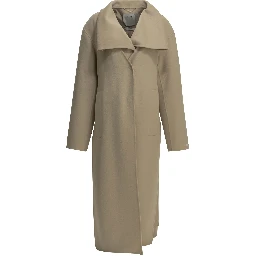 Long virgin wool coat