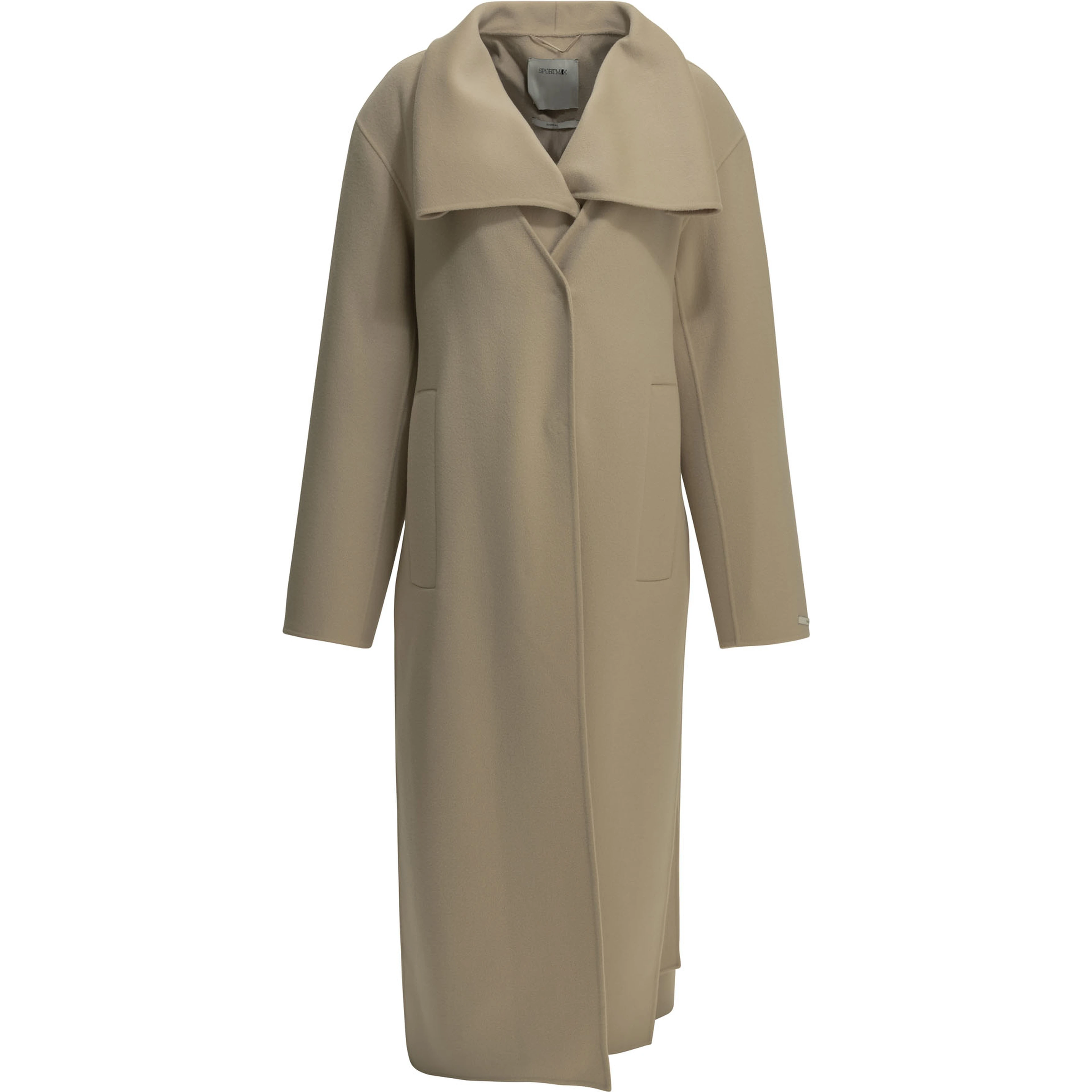 Long virgin wool coat