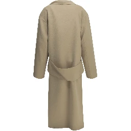 Long virgin wool coat