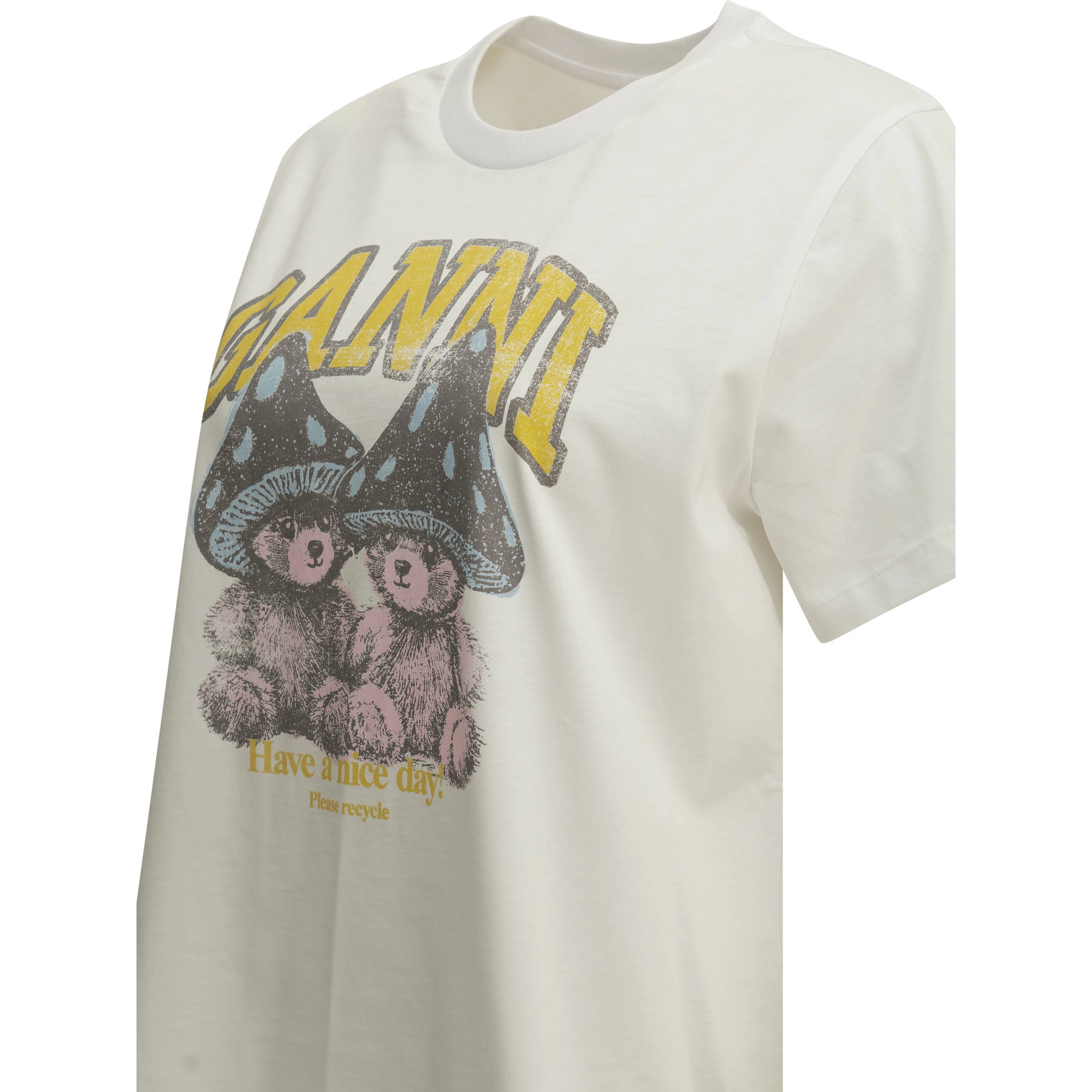 "Mushroom Teddy" Crew-Neck T-Shirt