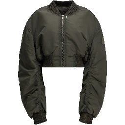 "Secchia Cropped Flight" Bomber Jacket