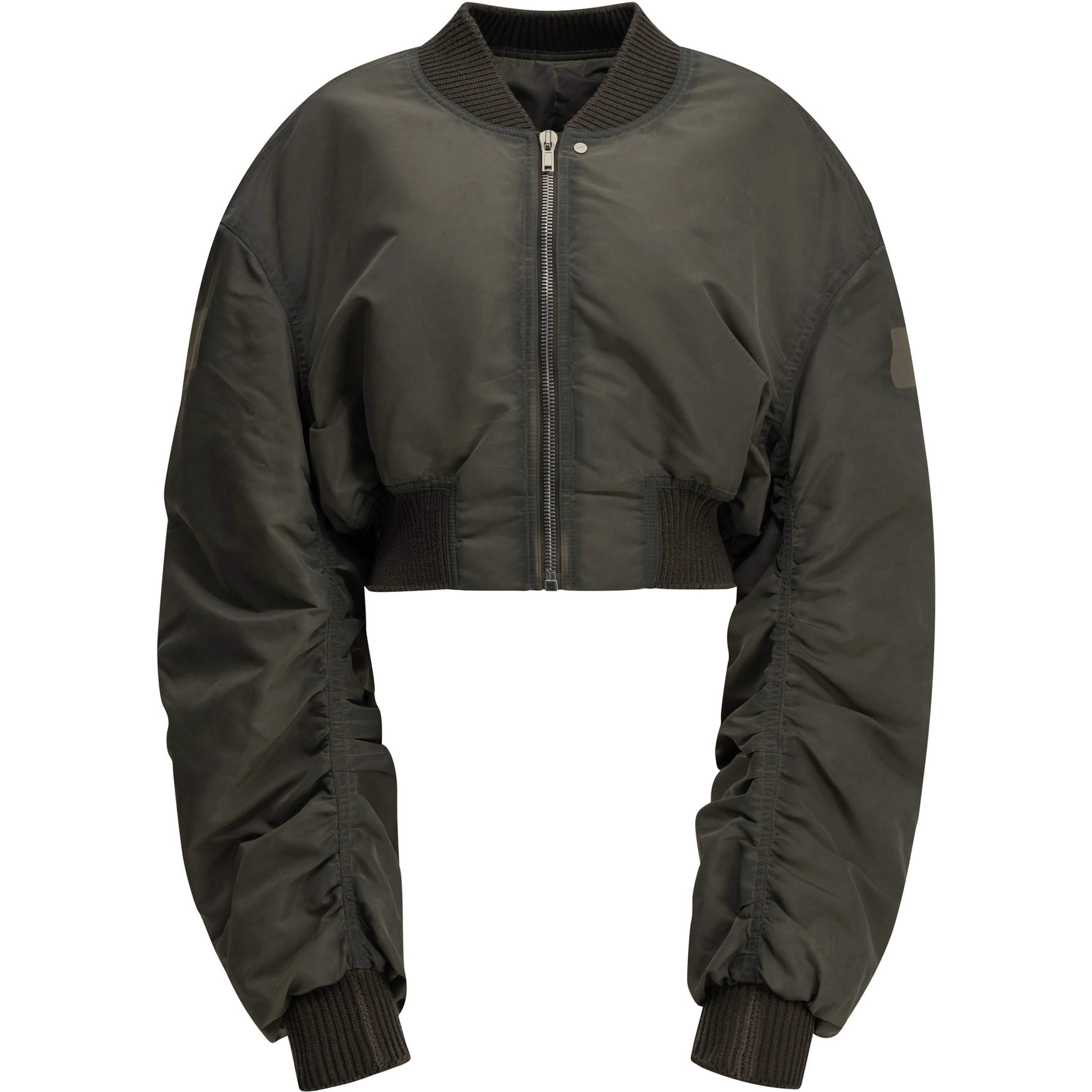 "Secchia Cropped Flight" Bomber Jacket