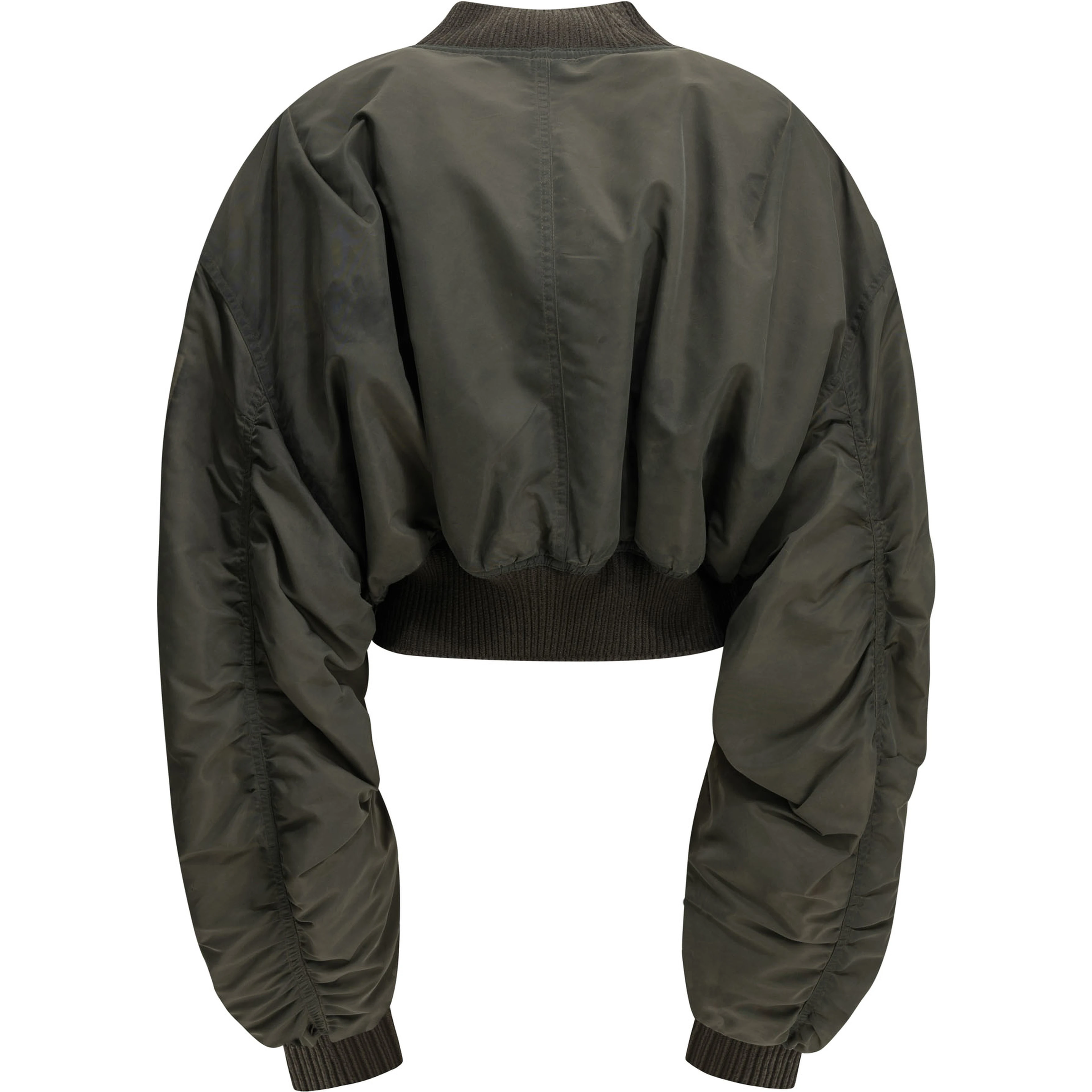 "Secchia Cropped Flight" Bomber Jacket