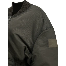 "Secchia Cropped Flight" Bomber Jacket