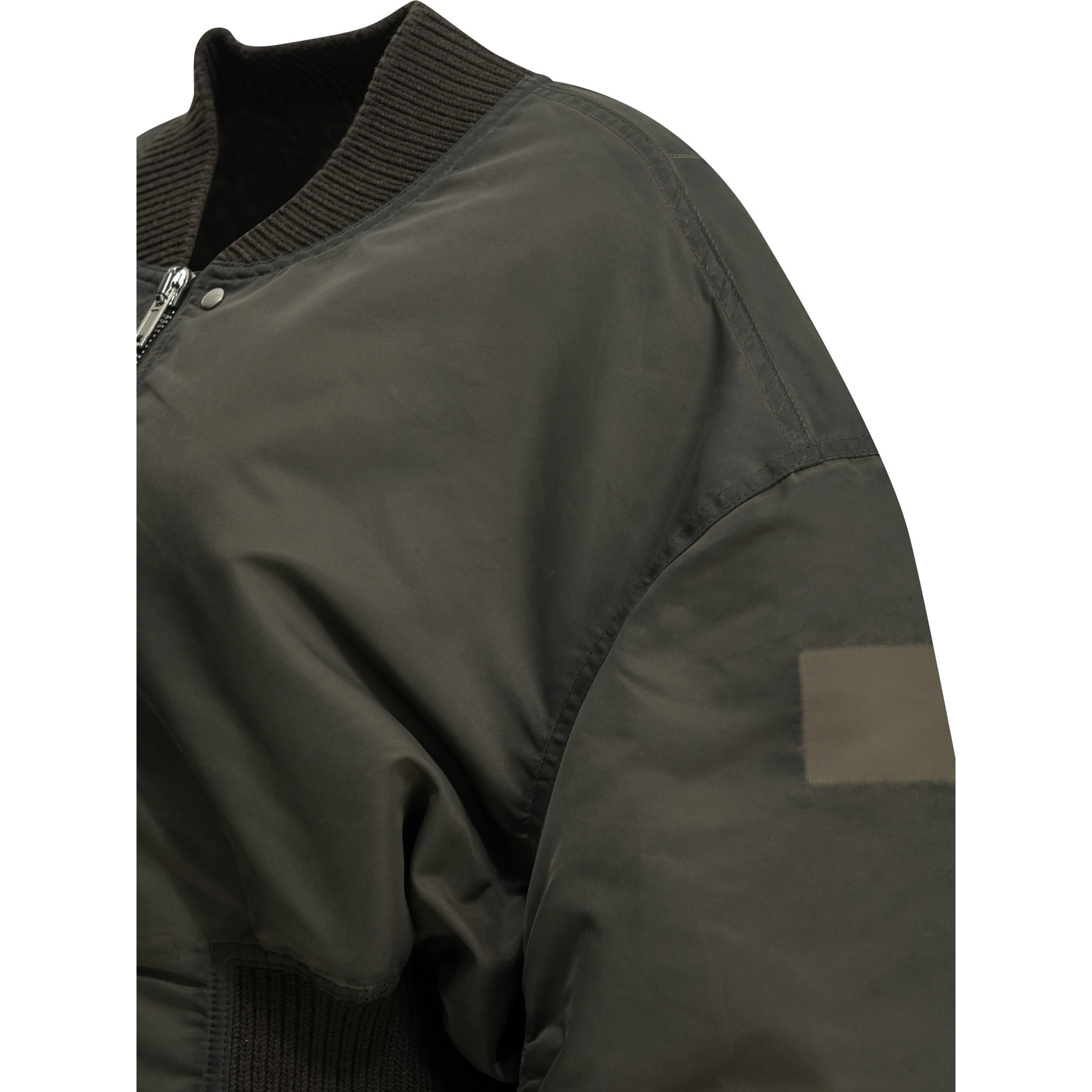 "Secchia Cropped Flight" Bomber Jacket