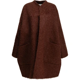 Short coat made of alpaca and wool