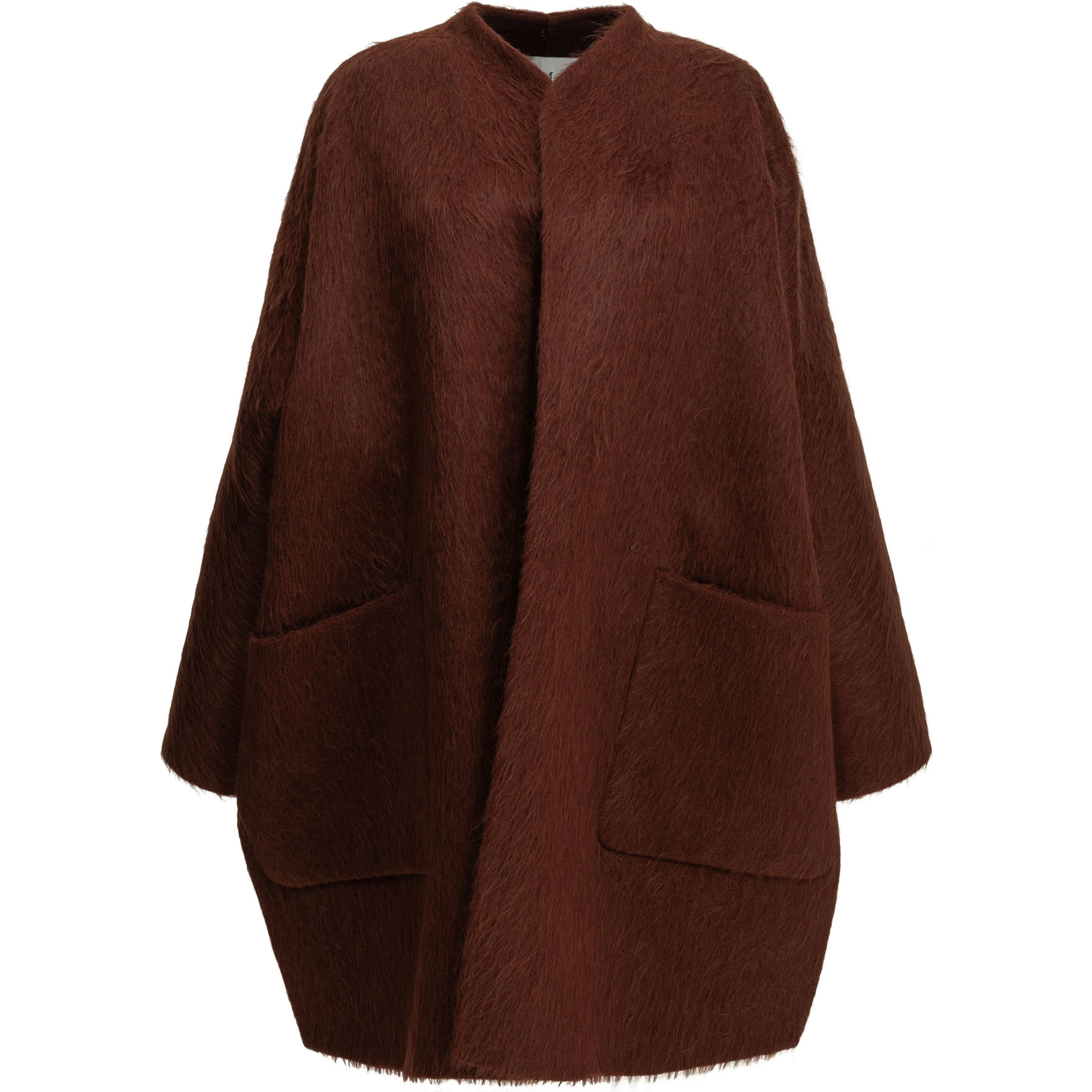 Short coat made of alpaca and wool