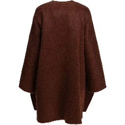 Short coat made of alpaca and wool