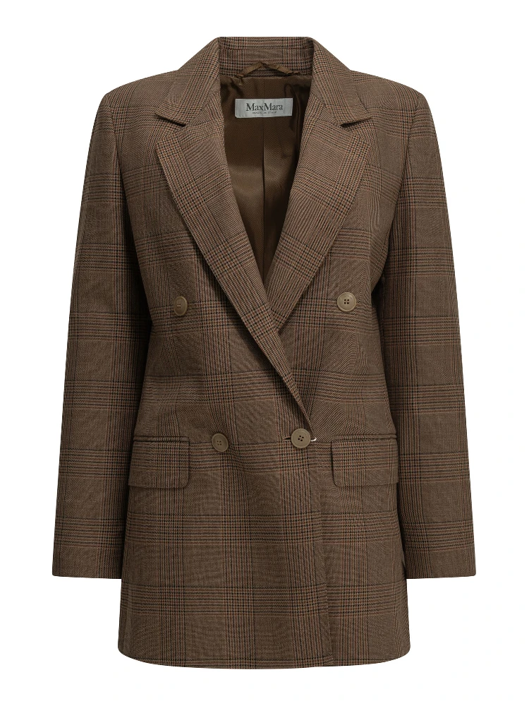 Double-breasted wool blazer