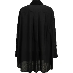 Casual crepe satin shirt