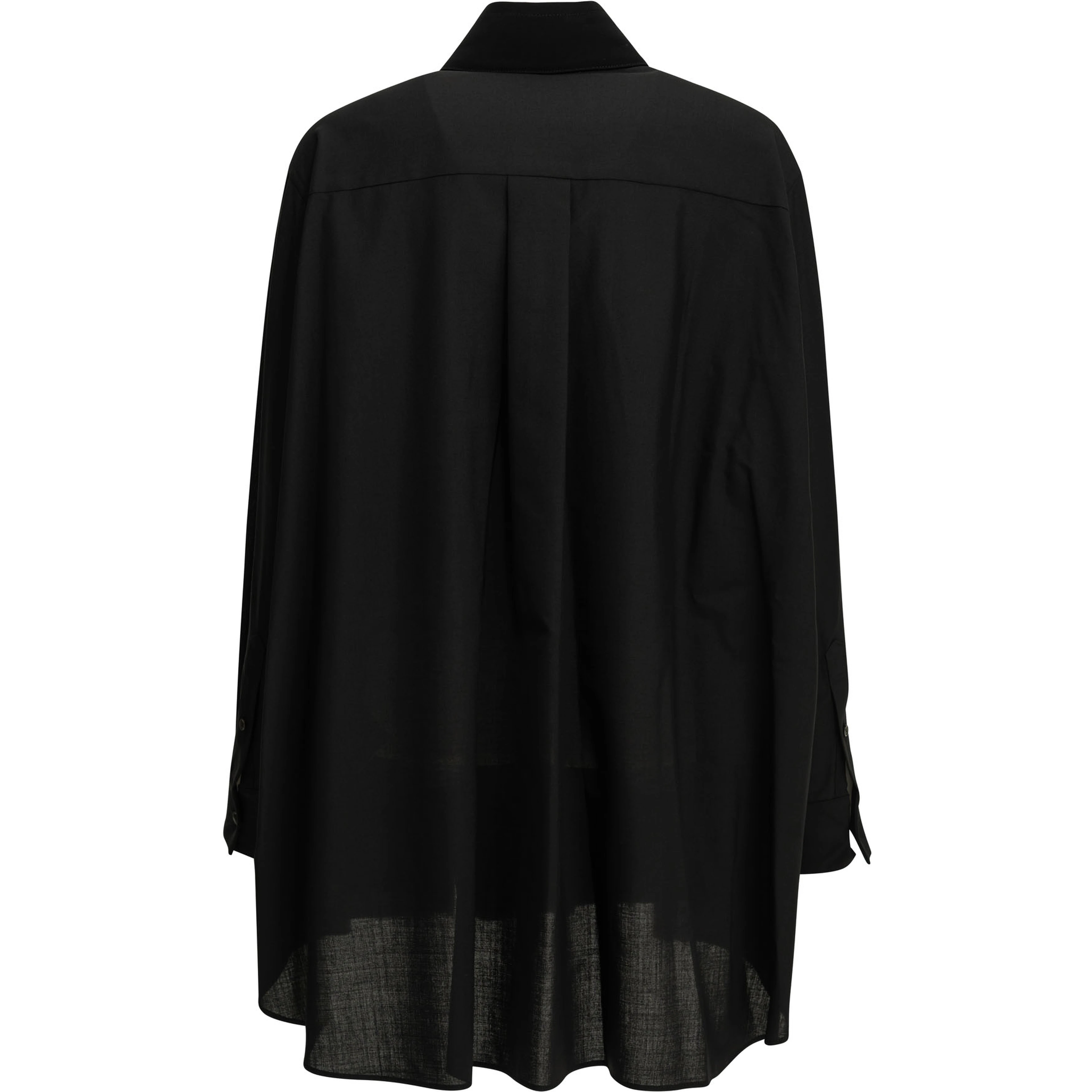 Casual crepe satin shirt