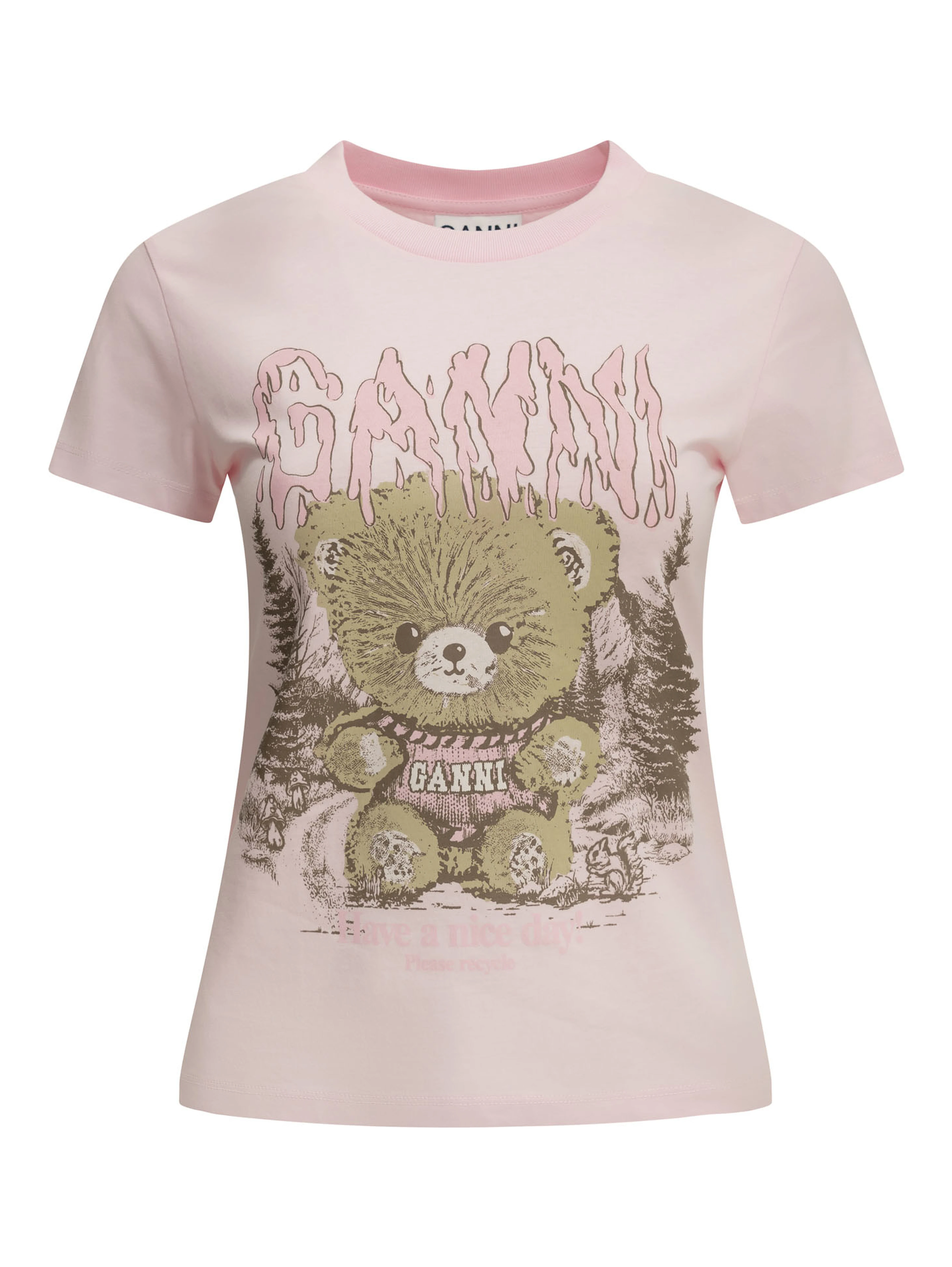 "Forest Teddy" Crew-Neck T-Shirt