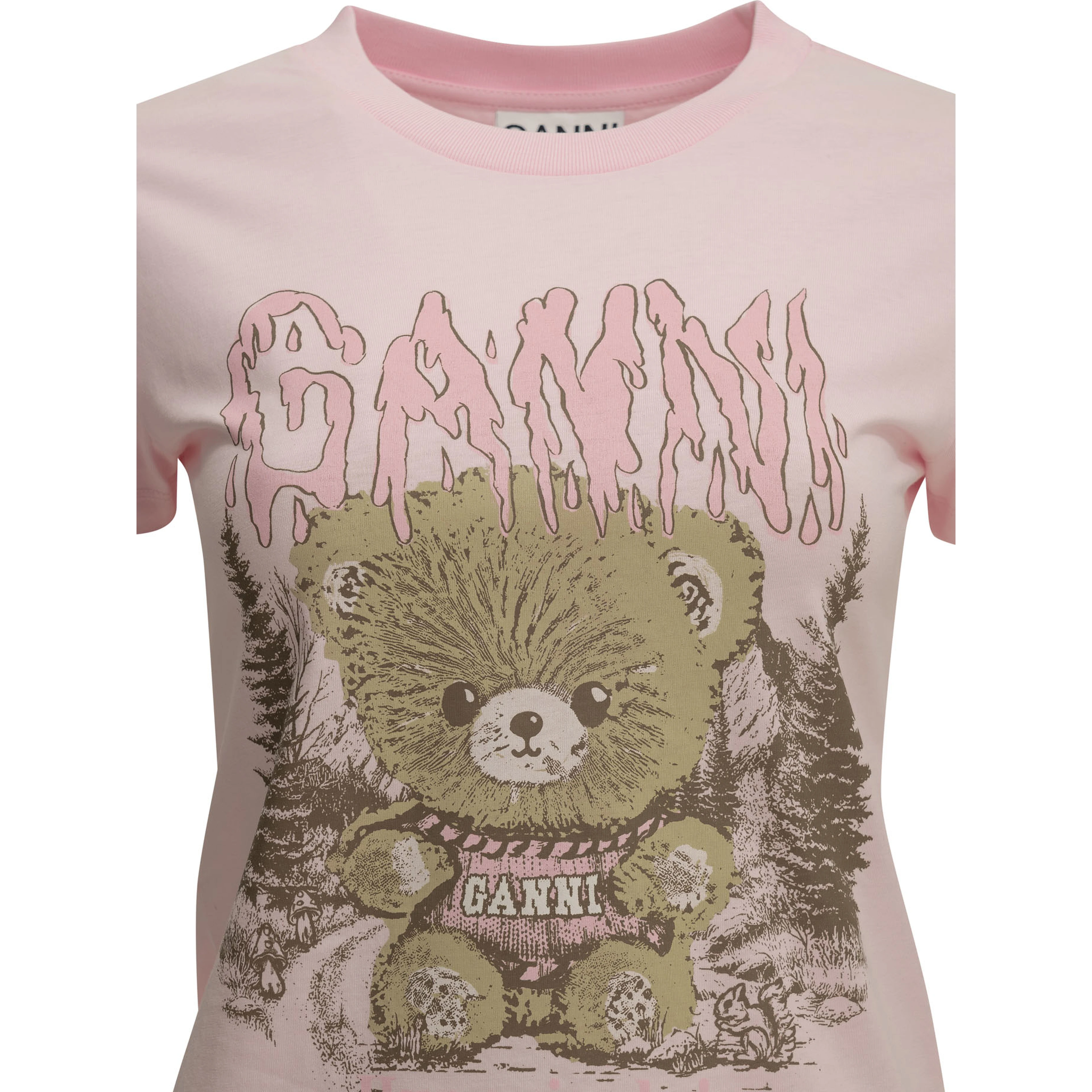 "Forest Teddy" Crew-Neck T-Shirt