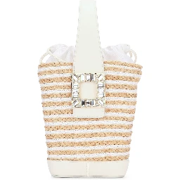 VIV' SKATE TOP HANDLE BASKET STRAW