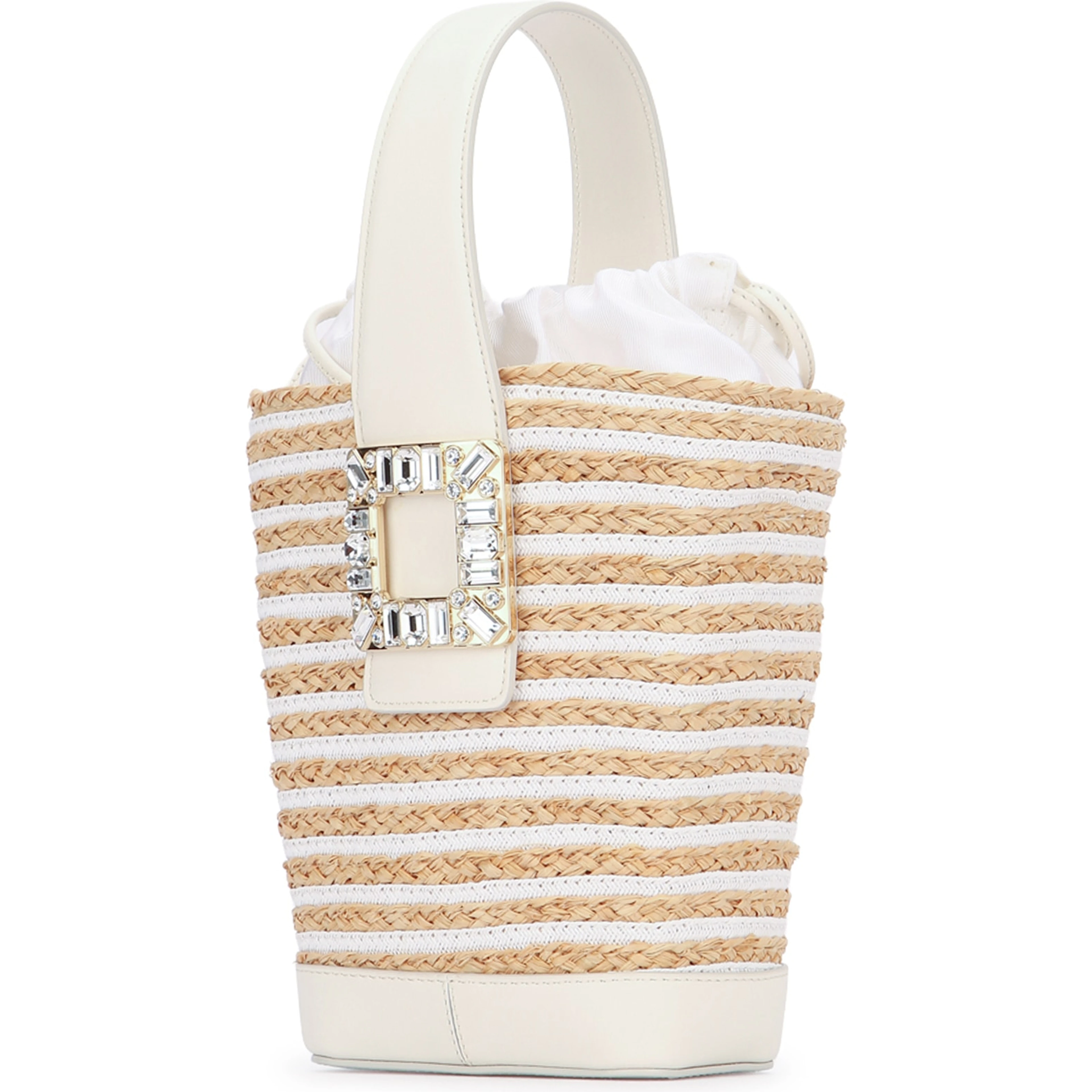 VIV' SKATE TOP HANDLE BASKET STRAW