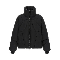Black Nylon Full-Length Jacket