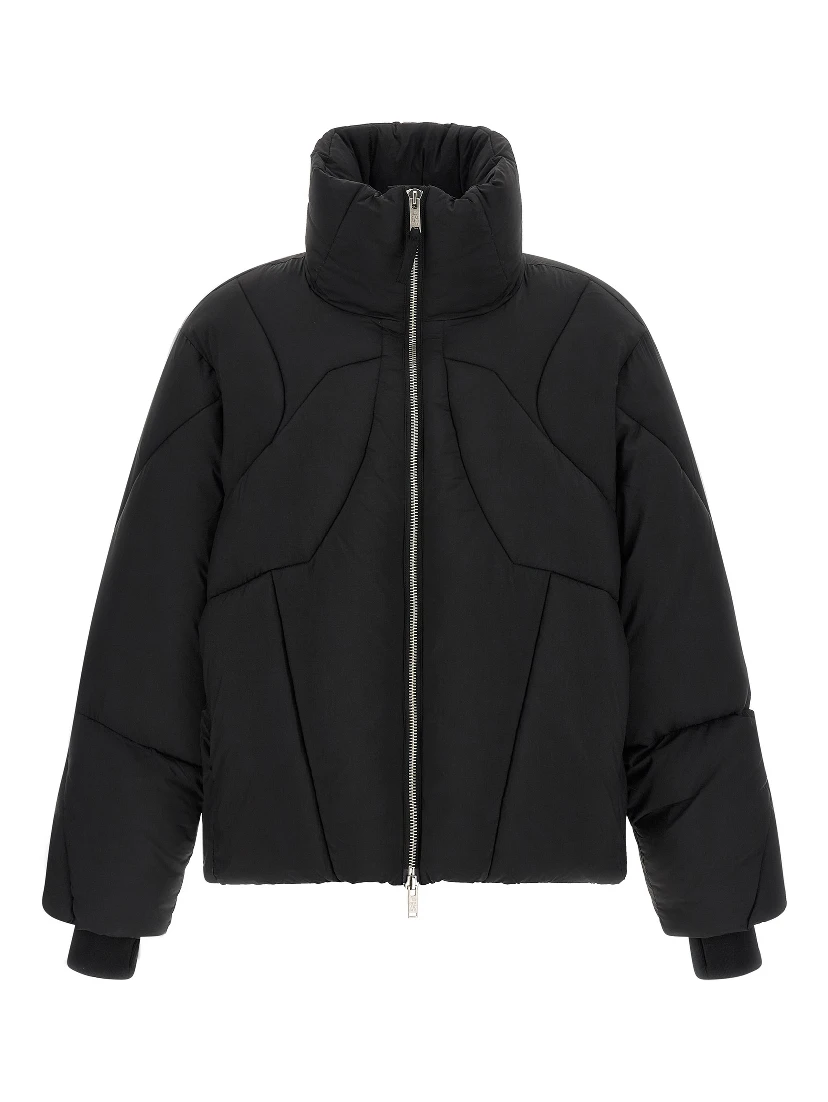 Black Nylon Full-Length Jacket