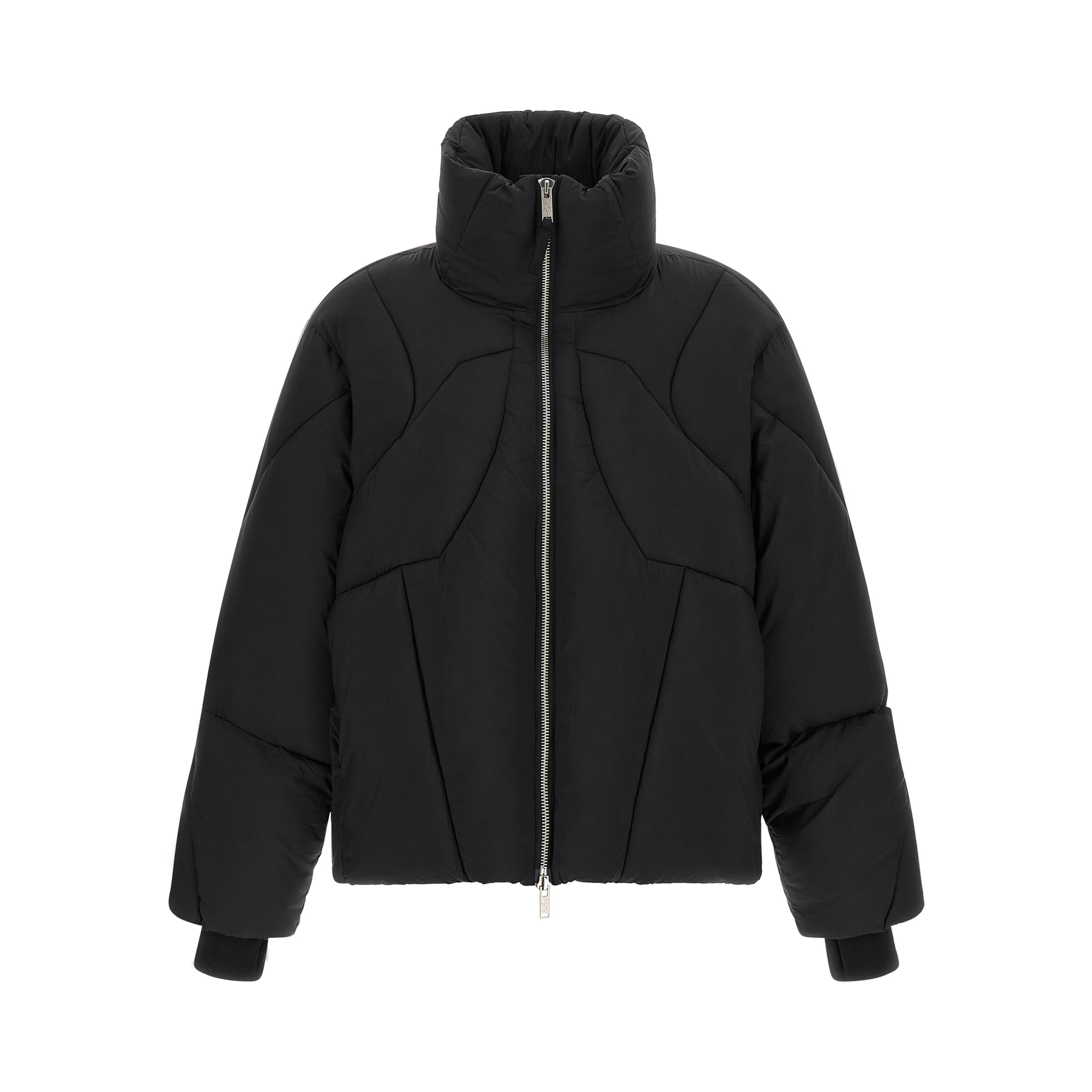 Black Nylon Full-Length Jacket