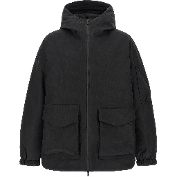 Black Recycled Polyester Shell Jacket
