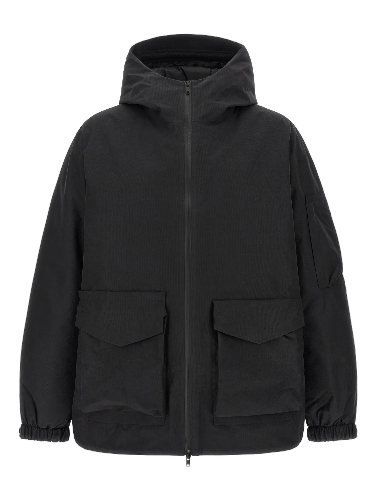 Black Recycled Polyester Shell Jacket