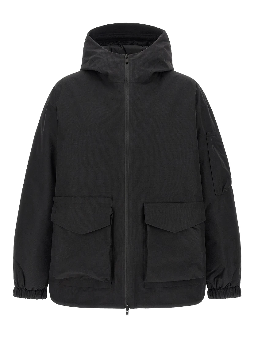 Black Recycled Polyester Shell Jacket
