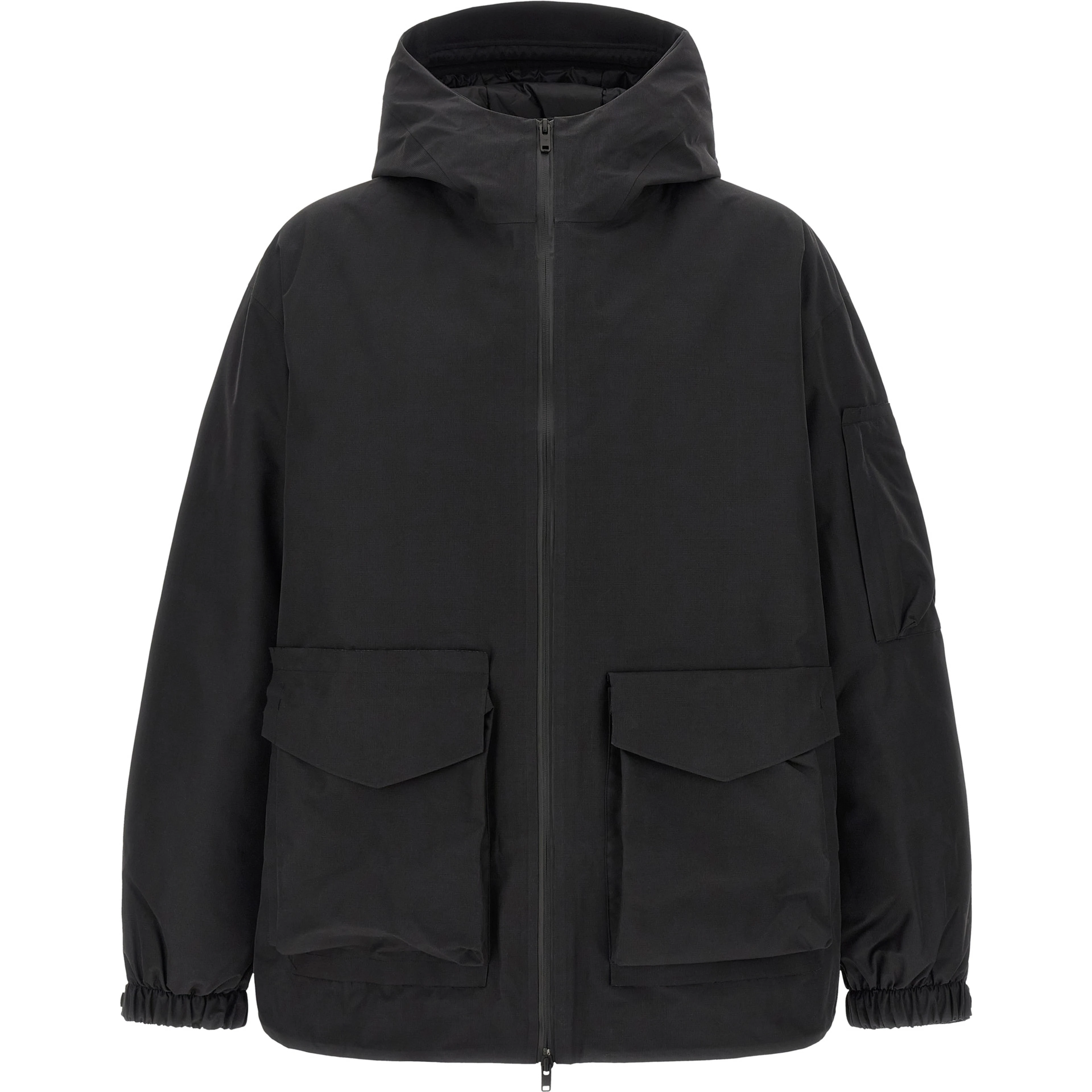 Black Recycled Polyester Shell Jacket
