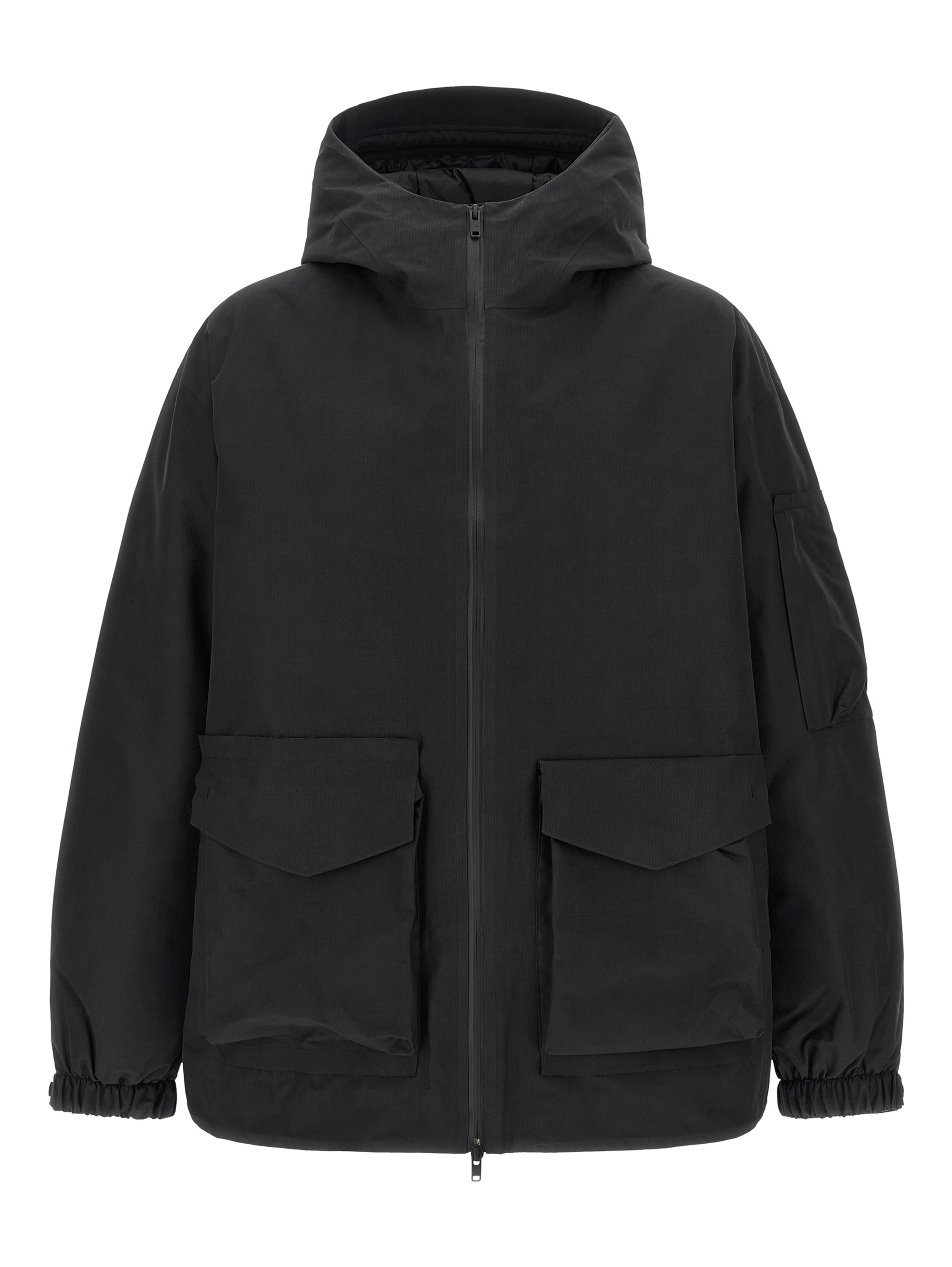 Black Recycled Polyester Shell Jacket