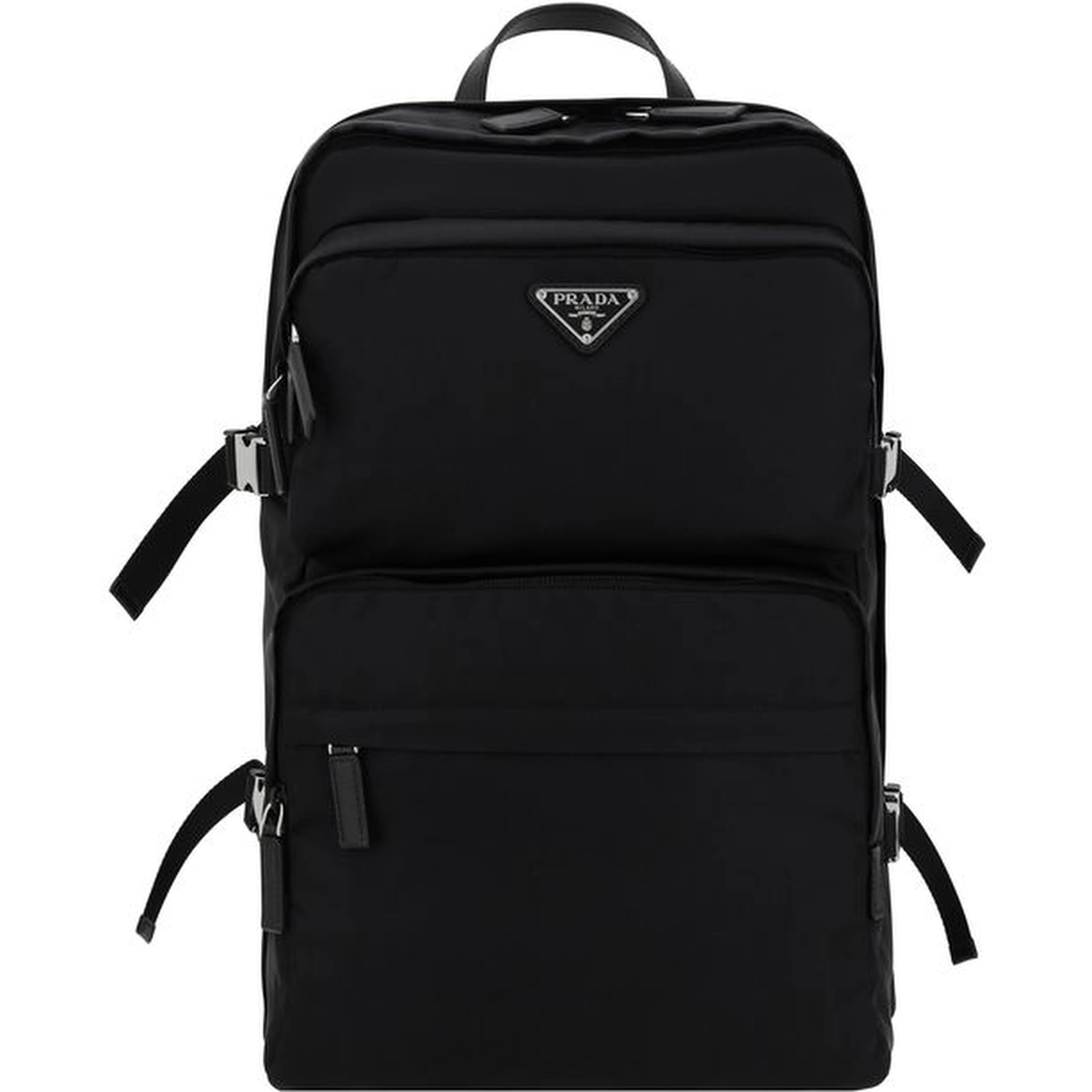 Black Recycled Polyamide Backpack
