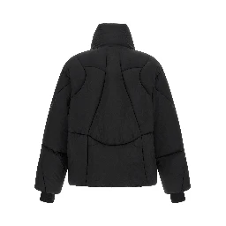 Black Nylon Full-Length Jacket