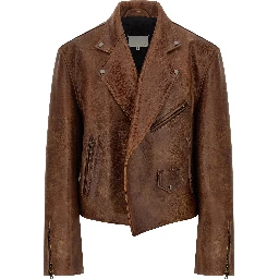 Brown Calfskin Leather Jacket