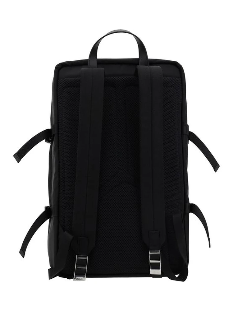 Black Recycled Polyamide Backpack alternative
