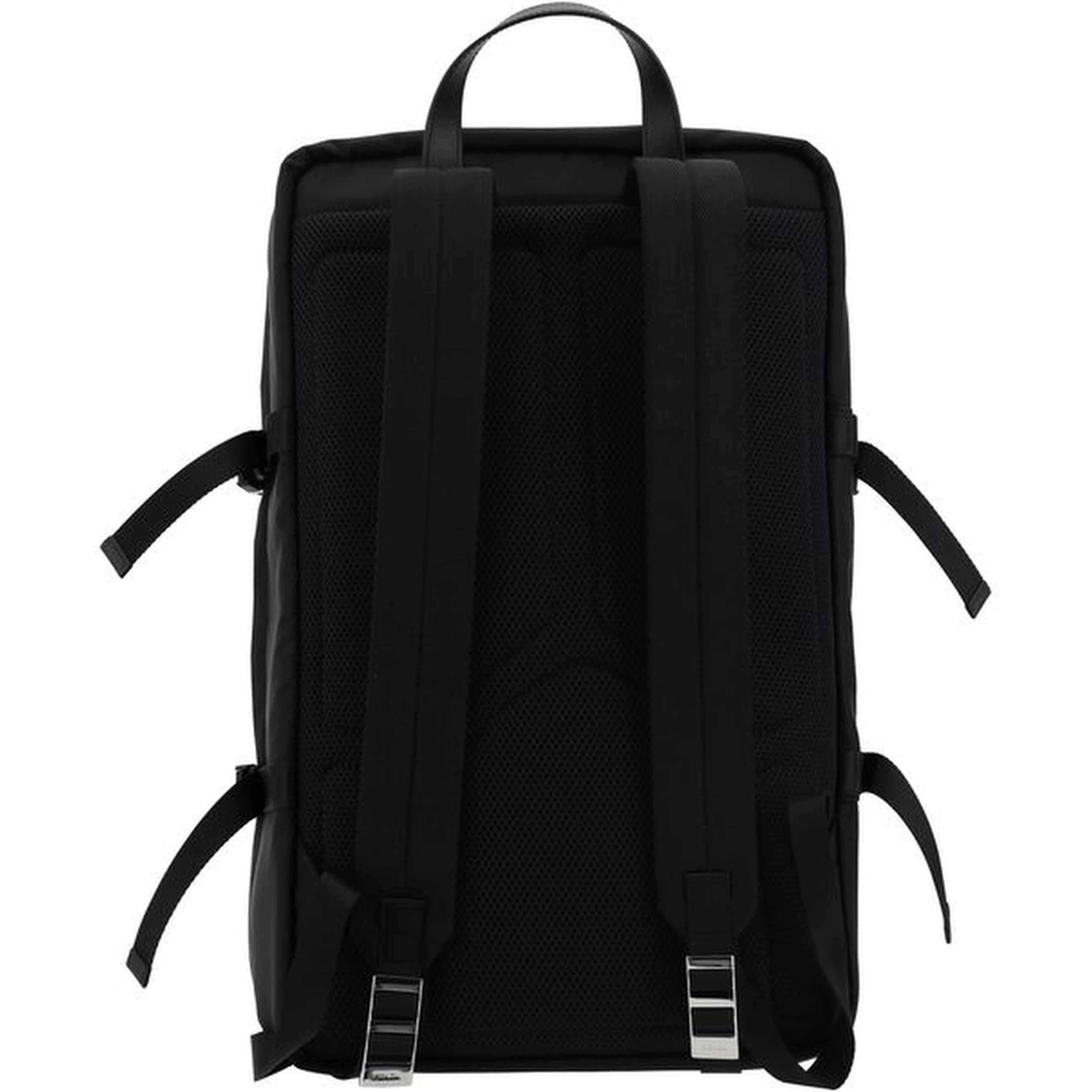 Black Recycled Polyamide Backpack