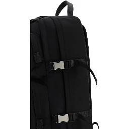 Black Recycled Polyamide Backpack