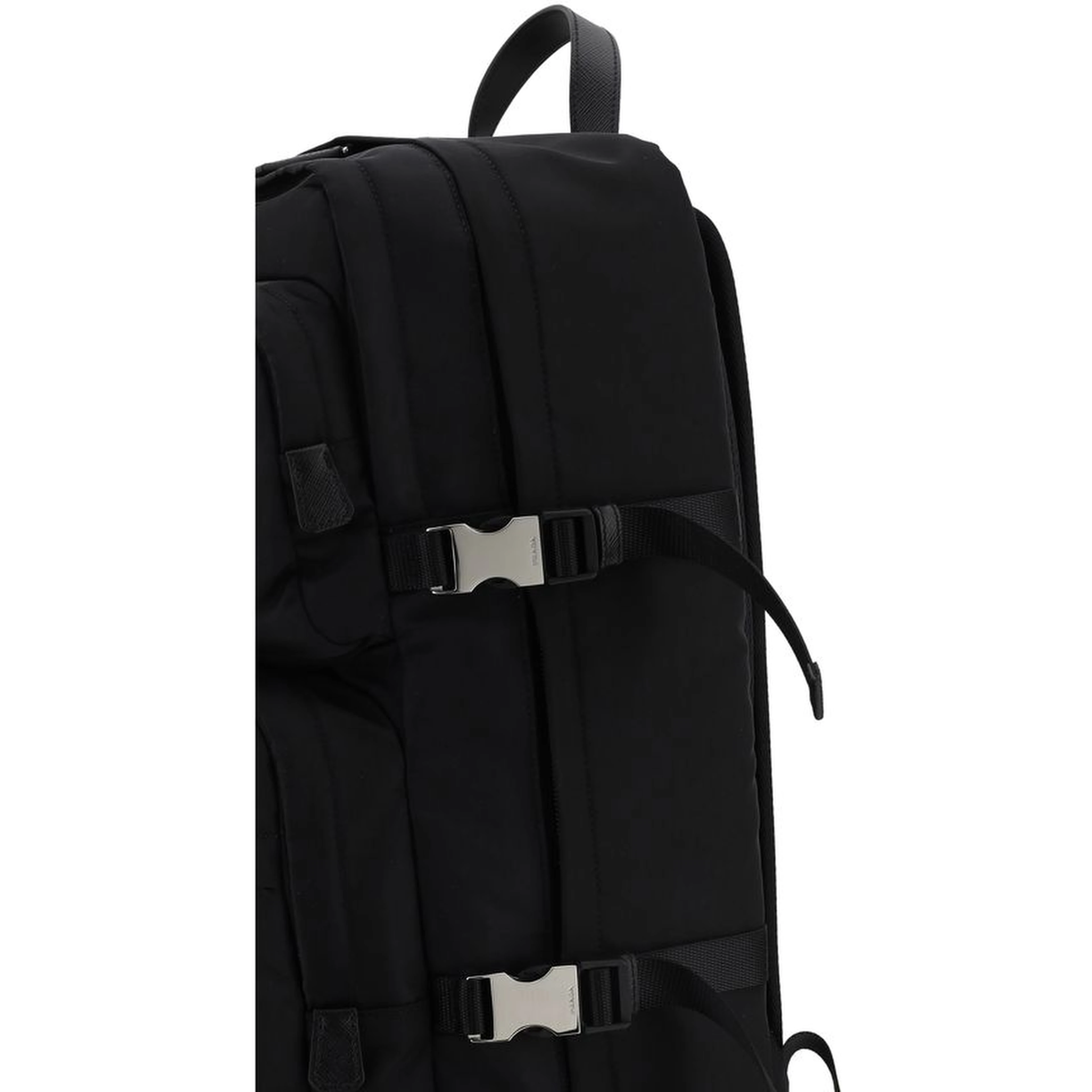 Black Recycled Polyamide Backpack