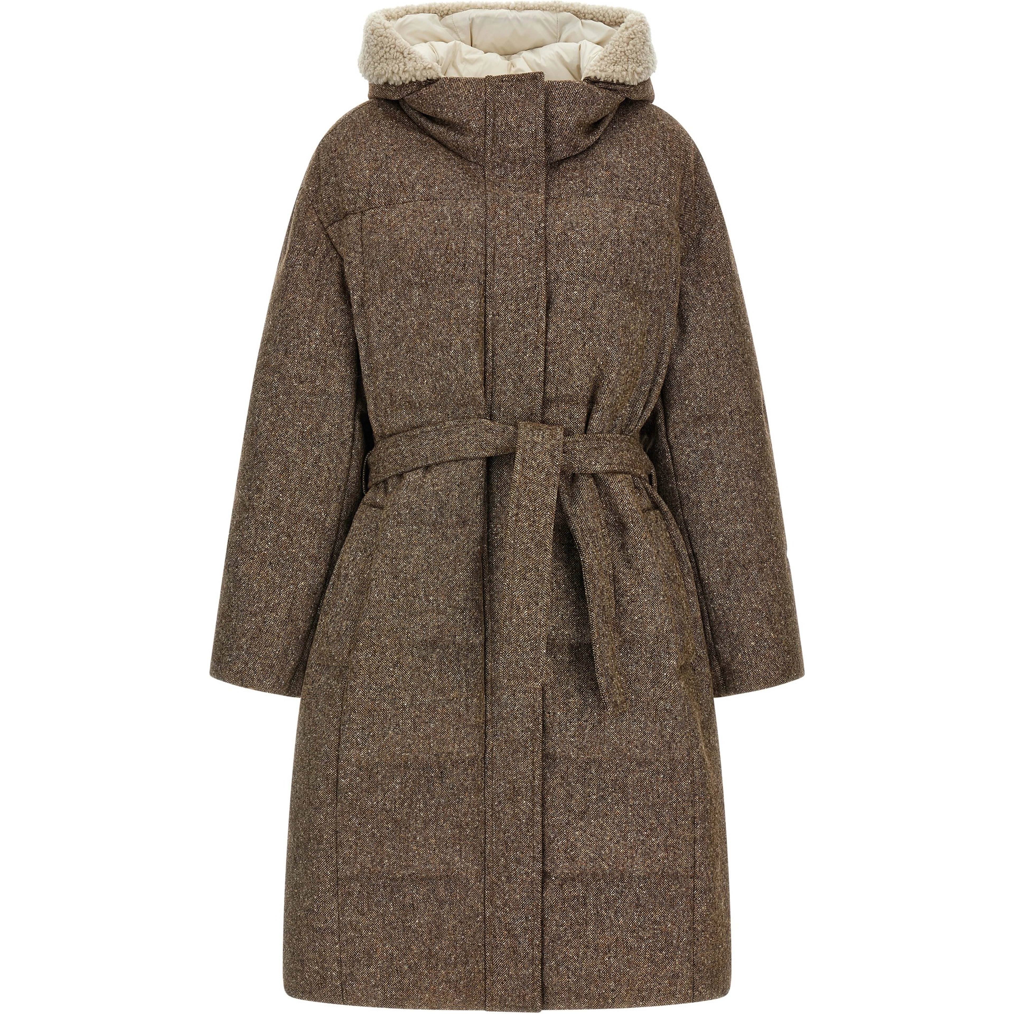 Brown Virgin Wool Coat
