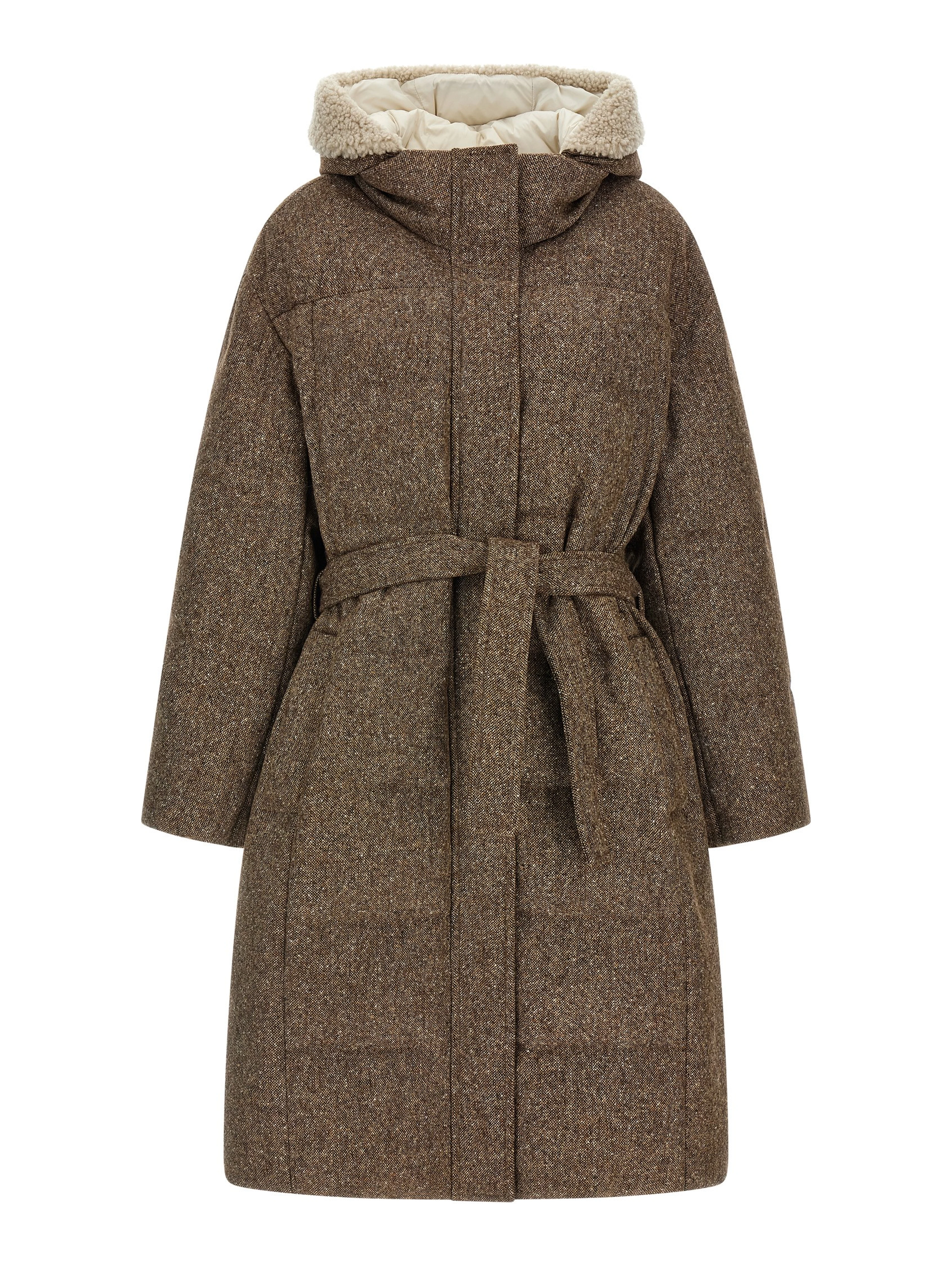 Brown Virgin Wool Coat