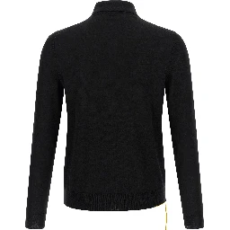 Black Virgin Wool Polo Shirt
