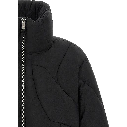 Black Nylon Full-Length Jacket