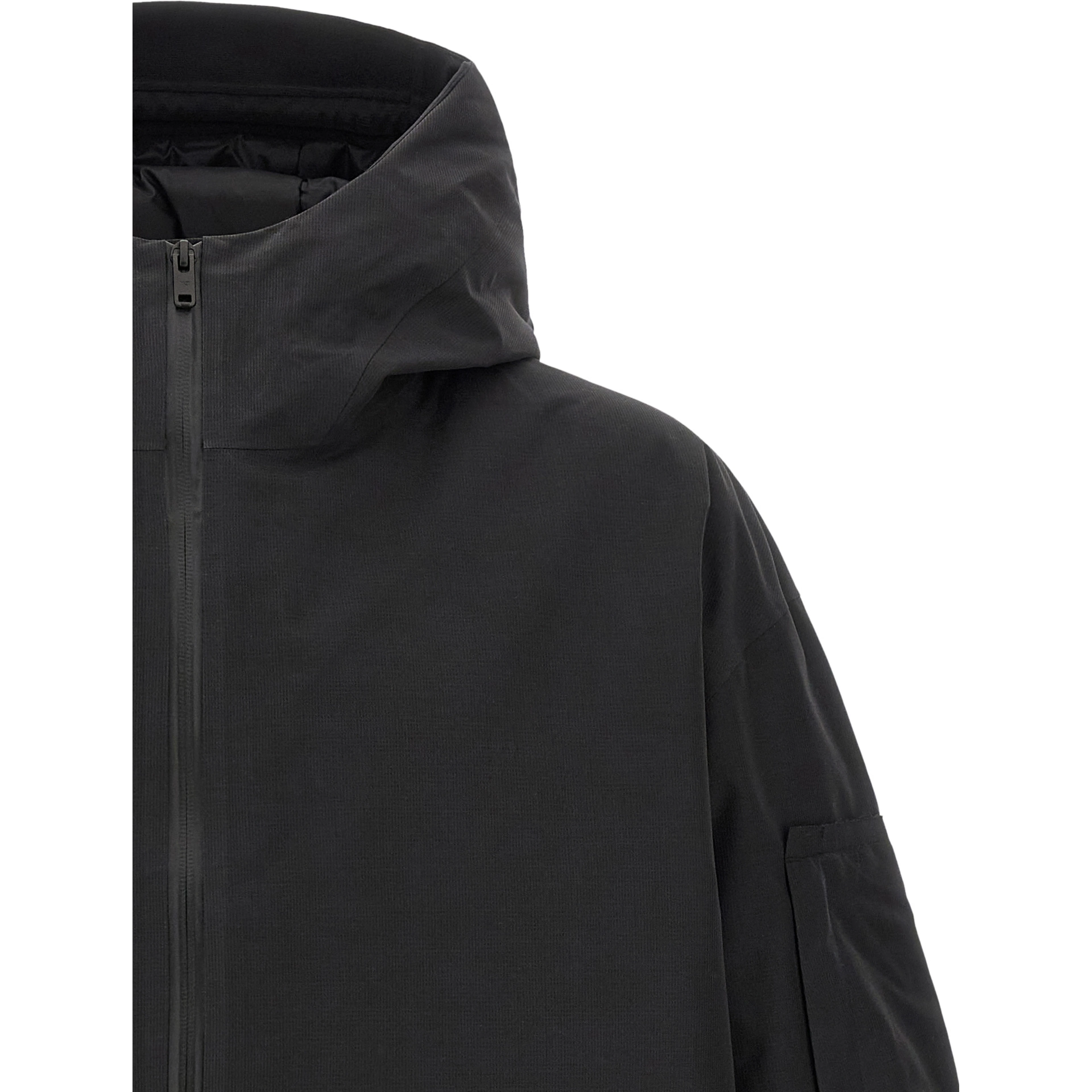 Black Recycled Polyester Shell Jacket
