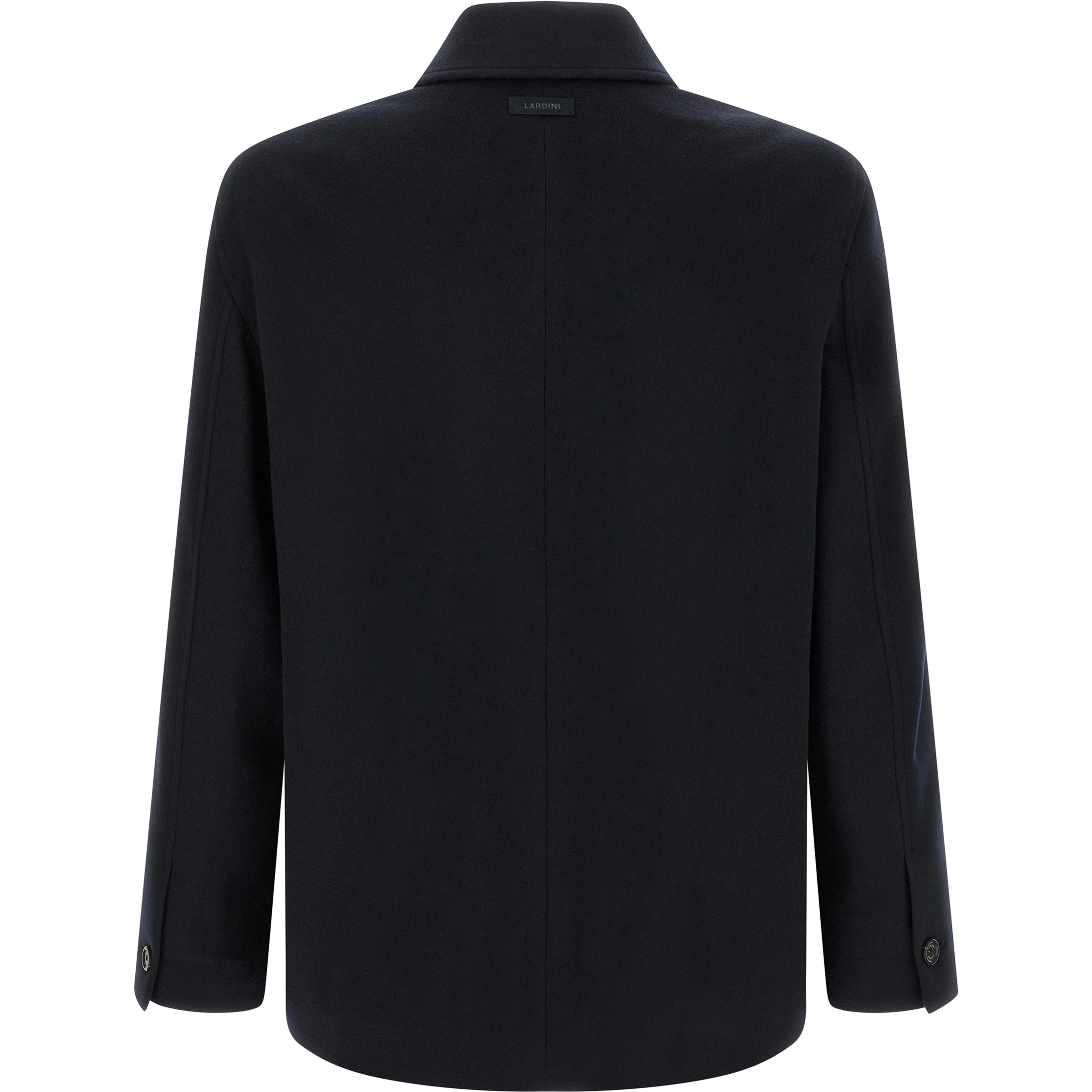 Blue Cashmere Full-Length Jacket